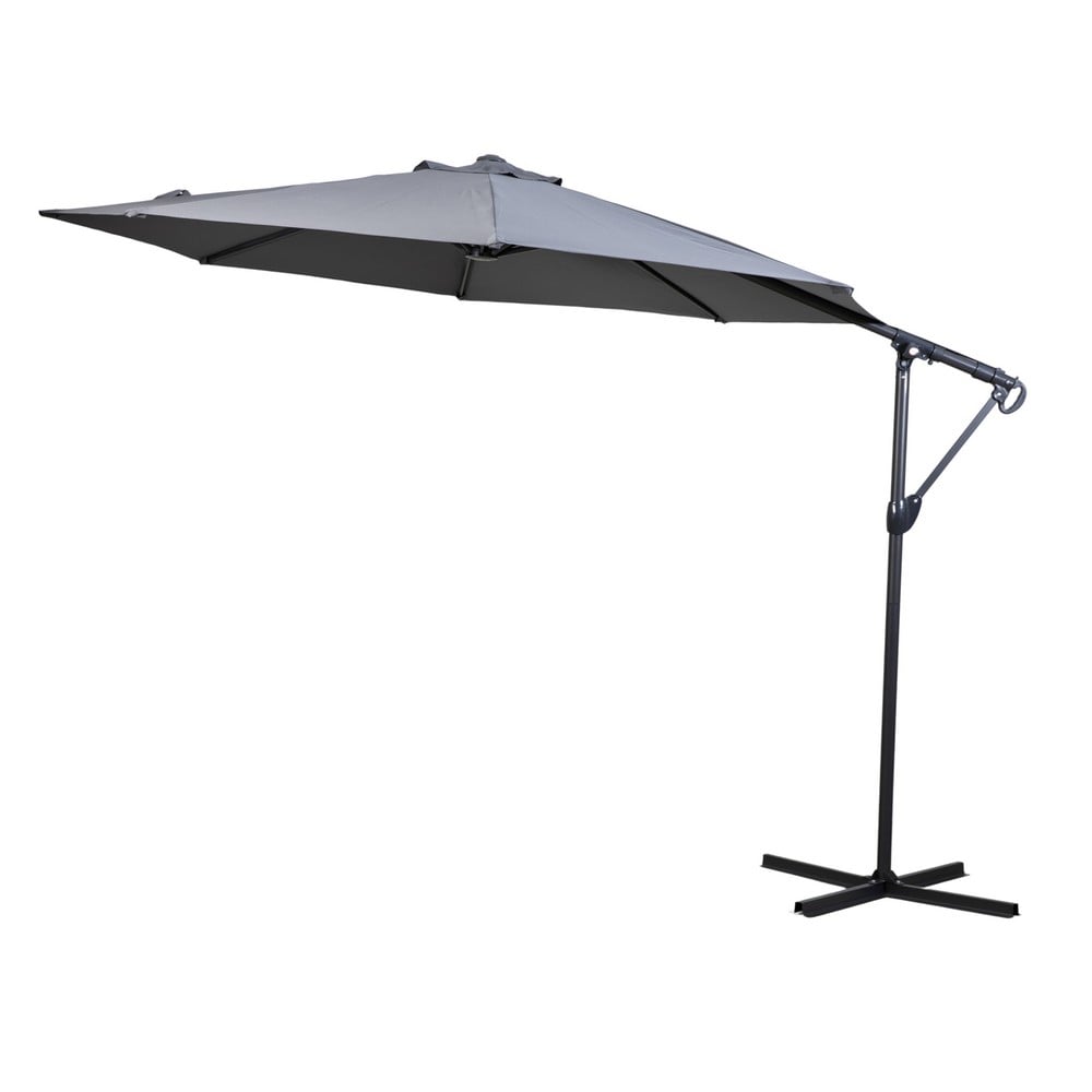 VAZZANO 3M CANTILEVER PARASOL GREY - (687266) - RRP £199.95