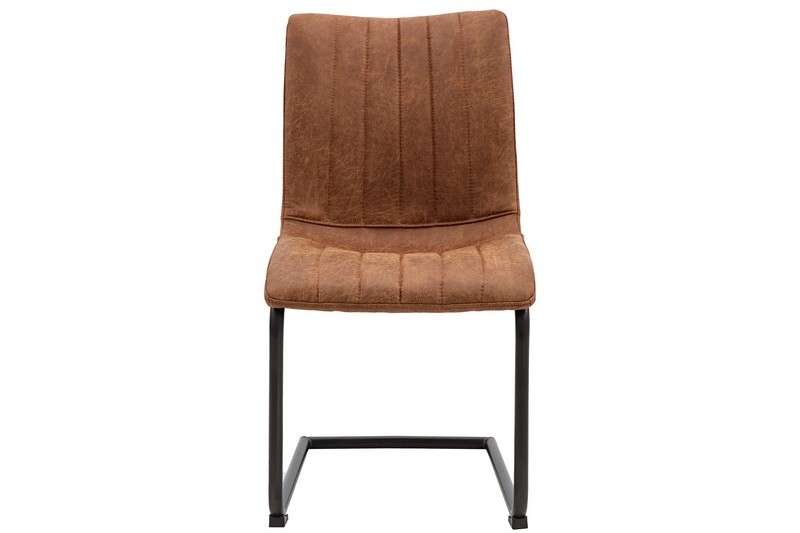 EDINGTON BROWN CHAIR (2PK) (244046) - RRP £549