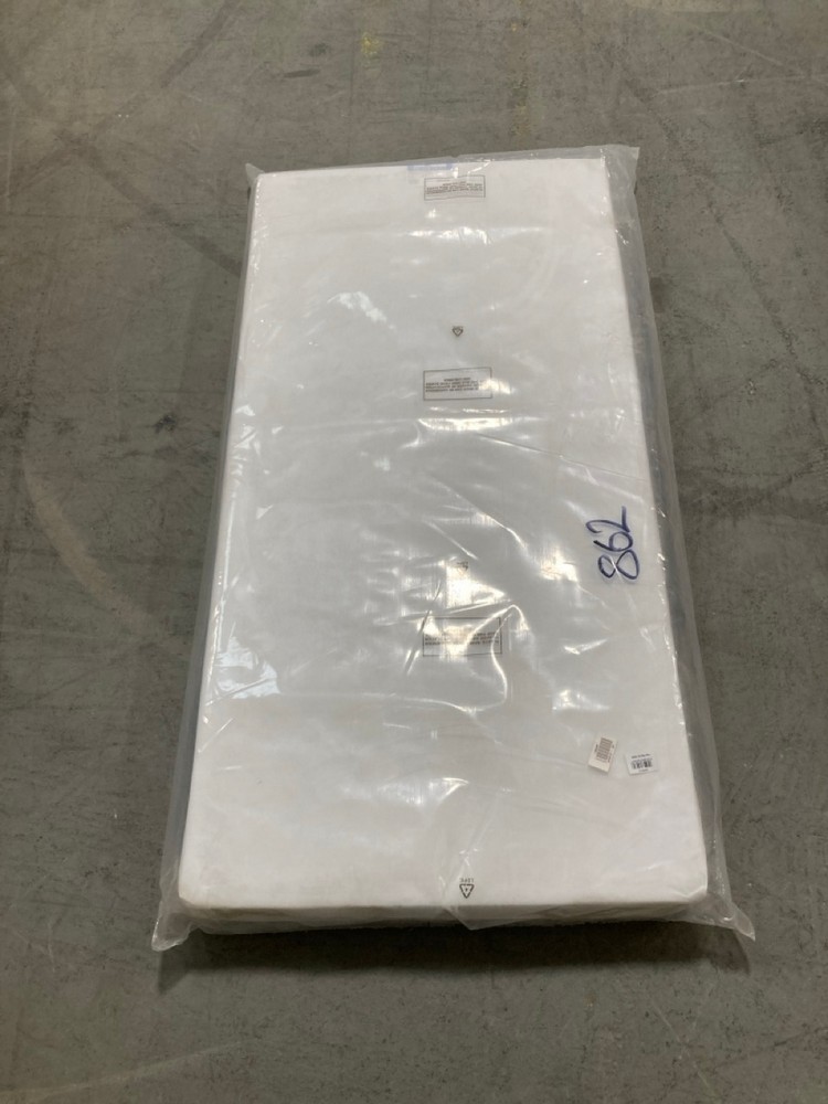 PREMIUM FIBRE COT MATTRESS - WHITE SIZE 120 X 60