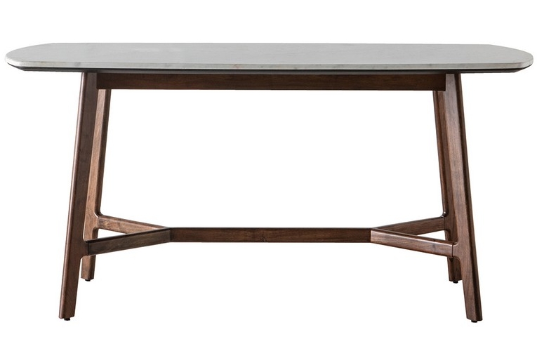 DINING TABLE IN RECTANGLE IN GREY/BROWN