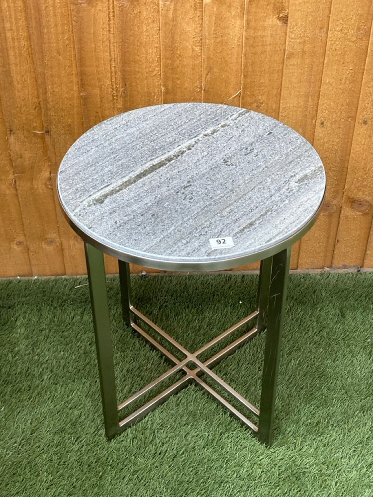 NECTON SIDE TABLE IN SILVER - SIZE 460 X 460 X 560 MM - SKU: 392122 - RRP £299