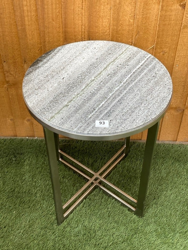 NECTON SIDE TABLE IN SILVER - SIZE 460 X 460 X 560 MM - SKU: 392122 - RRP £299