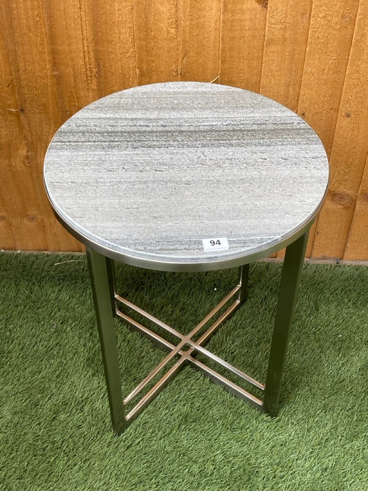 NECTON SIDE TABLE IN SILVER - SIZE 460 X 460 X 560 MM - SKU: 392122 - RRP £299