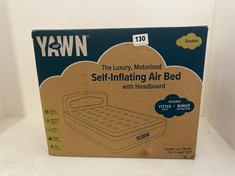 YAWN AIR THE LUXURY MOTORISED SELF-INFLATING AIR BED WITH HEADBOARD