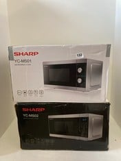 SHARP 20L 800W MICROWAVE OVEN YC-MS01 TO INCLUDE SHARP 20L 800W MICROWAVE OVEN YC-MS02