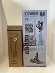 TOWER VL20 PERFORMANCE CORDED 3-IN-1 VACUUM CLEANER TO INCLUDE RUSSELL HOBBS STEAM & CLEAN STEAM MOP RHSM1001