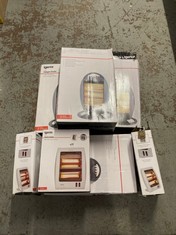 9 X ASSORTED ITEMS TO INCLUDE IGENIX HEATERS TO INCLUDE WHITE QUARTZ HEATER