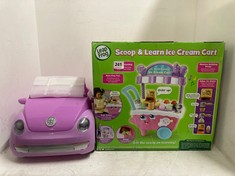 LEAP FROG SCOOP & LEARN ICE CREAM CART TO INCLUDE GLITTER GIRLS CONVERTIBLE CARD & CANDICE DOLL