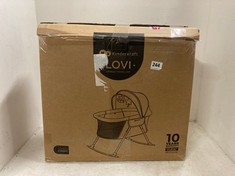 KINDERKRAFT ' LOVI ' TRAVEL COT IN GREY