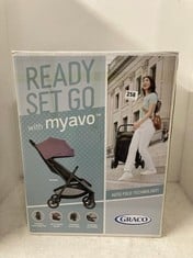 GRACO MYAVO TRAVEL STROLLER - MULBERRY - RRP £130