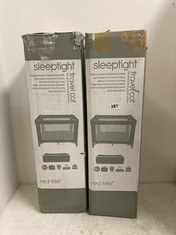 2 X RED KITE SLEEPTIGHT TRAVEL COT