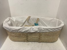 CLAIR DE LUNE BABY MOSES BASKET - NATURAL