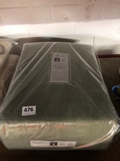 JOHN LEWIS PENCIL PLEAT CURTAINS - TEXTURED WEAVE SAGE - SIZE 228CM X 274CM - RRP £150