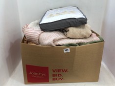 BOX OF ASSORTED ITEMS TO INCLUDE ROLLED FLANNEL FLEECE TAN 1400X1800MM - SKU: 897030 RRP £17.95