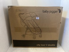 BABY JOGGER CITY TOUR2 DOUBLE STROLLER - PITCH BLACK - RRP £509