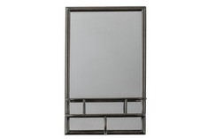 2 X ASSORTED CLOCKS TO INCLUDE MILTON MIRROR RECTANGLE BRONZE 300X100X480MM - SKU: 703744 - RRP £114.95