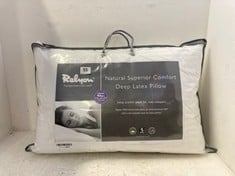 RELYON NATURAL SUPERIOR COMFORT DEEP LATEX PILLOW - WHITE - RRP £105