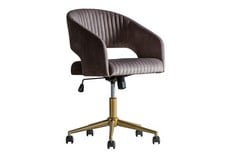 MURRAY SWIVEL CHAIR GREY VELVET - SKU; 395994 RRP £325