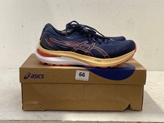 ASICS GEL-KAYANO 20 WOMEN'S RUNNING SHOES - MIDNIGHT / PAPAYA UK 7 - RRP £175