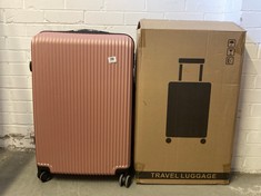 SET OF 3 HARD SHELL SUITCASES - ROSE GOLD