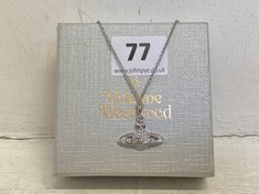 VIVIENNE WESTWOOD WOMEN'S CUBIC ZIRCONIA PENDANT NECKLACE - SILVER - RRP £125