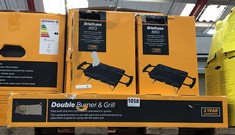 DOUBLE BURNER & GRILL TO INCLUDE 2 X BRIEFCASE BBQ