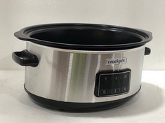 CROCK-POT 6.5L OVAL SLOW COOKER STAINLESS STEEL