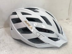 2 X ALPINA PANOMA CLASSIC BIKE HELMET WHITE/PROSECCO GLOSS - SIZE 52-57CM