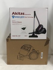 CYLINDER BAGLESS VACUUM CLEANER AND AKITAS DELUXE VACUUM CLEANER