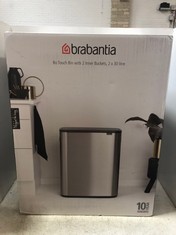 BRABANTIA BO TOUCH BIN WITH 2 INNER BUCKETS 2 X 30L