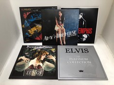 5 X ASSORTED VINYLS TO INCLUDE ELVIS PRESLEY MEMPHIS VINYL