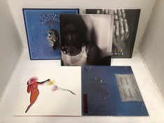 5 X ASSORTED VINYLS TO INCLUDE EAGLES THE GREATEST HITS VOLUMES 1 & 2 VINYL