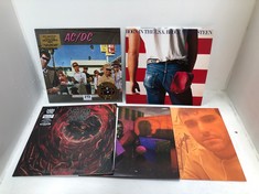 5 X ASSORTED VINYLS TO INCLUDE AC/DC DIRTY DEEDS DONE DIRT CHEAP 50TH ANNIVERSARY LIMITED EDITION GOLD VINYL