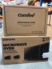 COMFEE 20L 800W MICROWAVE OVEN CM-M202RAF(GN) TO INCLUDE SAMSUNG 23L 800W SOLO MICROWAVE OVEN BLACK MS23K3513AK - RRP £139