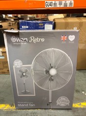 SWAN RETRO 16" GREY STAND FAN