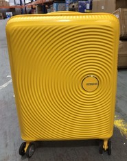 AMERICAN TOURISTER YELLOW 4 WHEEL TRAVEL CASE