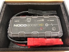 NOCO GB70 BOOST HD 2000A 12V ULTRASAFE PORTABLE LITHIUM JUMP STARTER - RRP £225