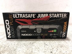 NOCO GB40 BOOST PLUS 1000A 12V ULTRASAFE PORTABLE LITHIUM JUMP STARTER - RRP £115