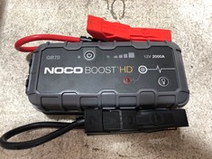 NOCO GB70 BOOST HD 2000A 12V ULTRASAFE PORTABLE LITHIUM JUMP STARTER - RRP £225