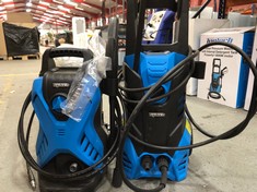 TOPTECH 105BAR PRESSURE WASHER WITH 1400W MOTOR TO INCLUDE TOPTECH 135BAR PRESSURE WASHER WITH INTERNAL DETERGENT TANK POWERFUL 1800W MOTOR