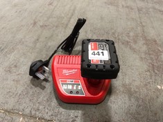 MILWAUKEE 6.0 AH BATTERY AND CHARGER