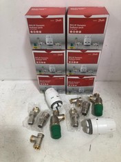 8 X DANFOSS RAS-B² DYNAMIC VALVE RADIATOR PACK 15MM 013G7662