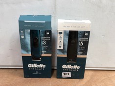 GILLETTE INTIMATE I5 INTIMATE HAIR TRIMMER TO INCLUDE GILLETTE INTIMATE I3 INTIMATE HAIR TRIMMER