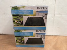 2 X INTEX KRYSTAL CLEAR POOL BASICS SOLAR MAT