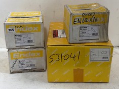 3 X ASSORTED ITEMS TO INCLUDE ENDEX N18 5002A 67MM ENDBRAZE SLOW BEND 89639 - RRP £114 TO INCLUDE ENDEX N21 ENDBRAZE 45° ELBOW 159 89712 - RRP £924