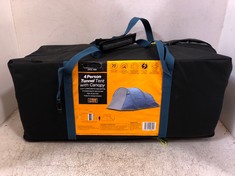 4 PERSON TUNNEL TENT WITH CANOPY - RRP £145