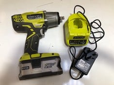 RYOBI 18V ONE+ CORDLESS IMPACT WRENCH STARTER KIT R18IW3-140SF - RRP £170