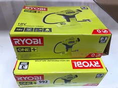 2 X RYOBI 18V ONE+ CORDLESS HIGH PRESSURE INFLATOR R18PI-0