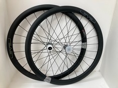 LEVEL RB40 PRO CARBON 40/40 MM RIM TUBULAR WHEELSET RRP:£599.99