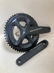 SHIMANO FC-R8000 ULTEGRA 11 SPEED DOUBLE CHAINSET 53/39 170MM IN BLACK